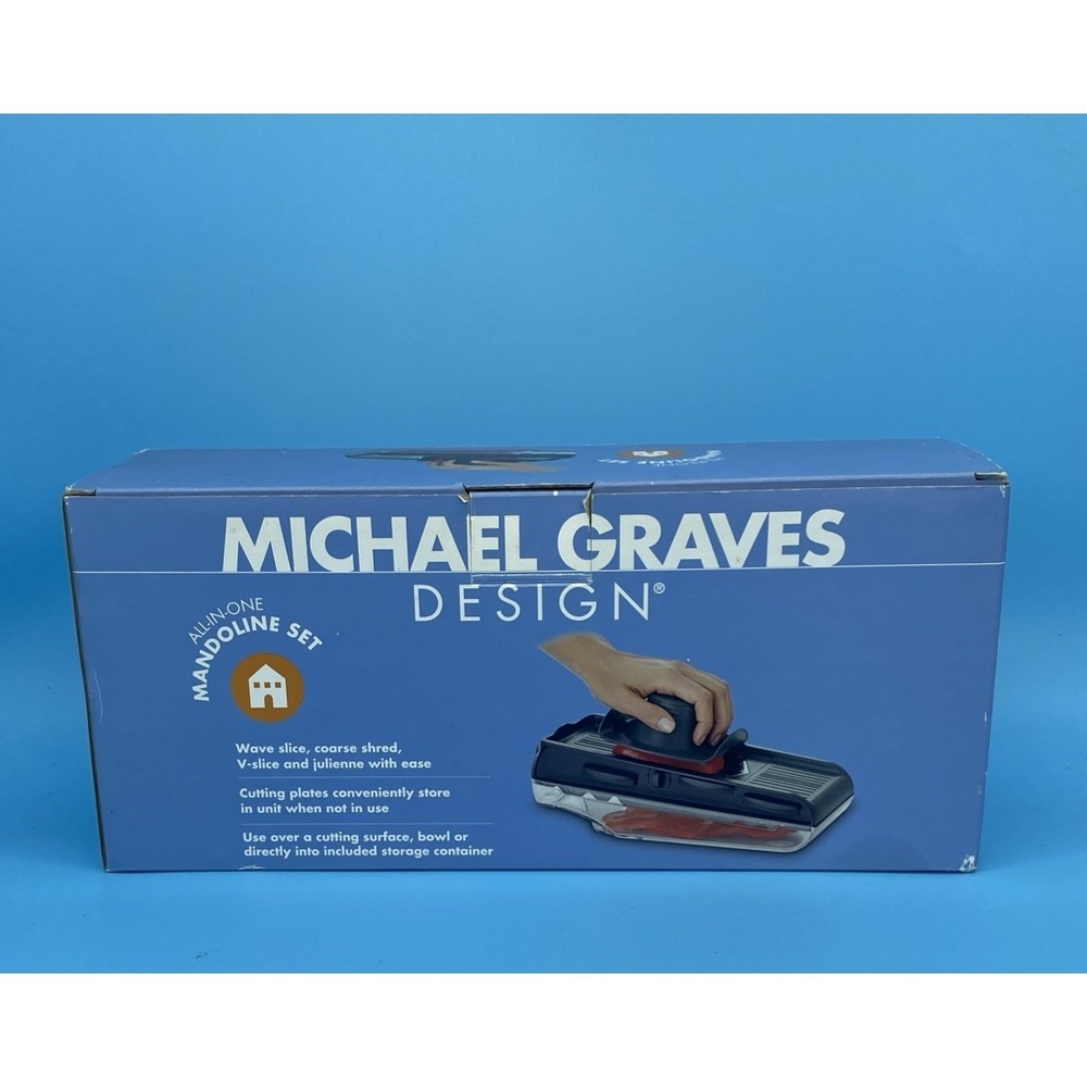 Michael Graves Design Mandoline Slicer Set All-in-One Vegetable Cutter Box Manua